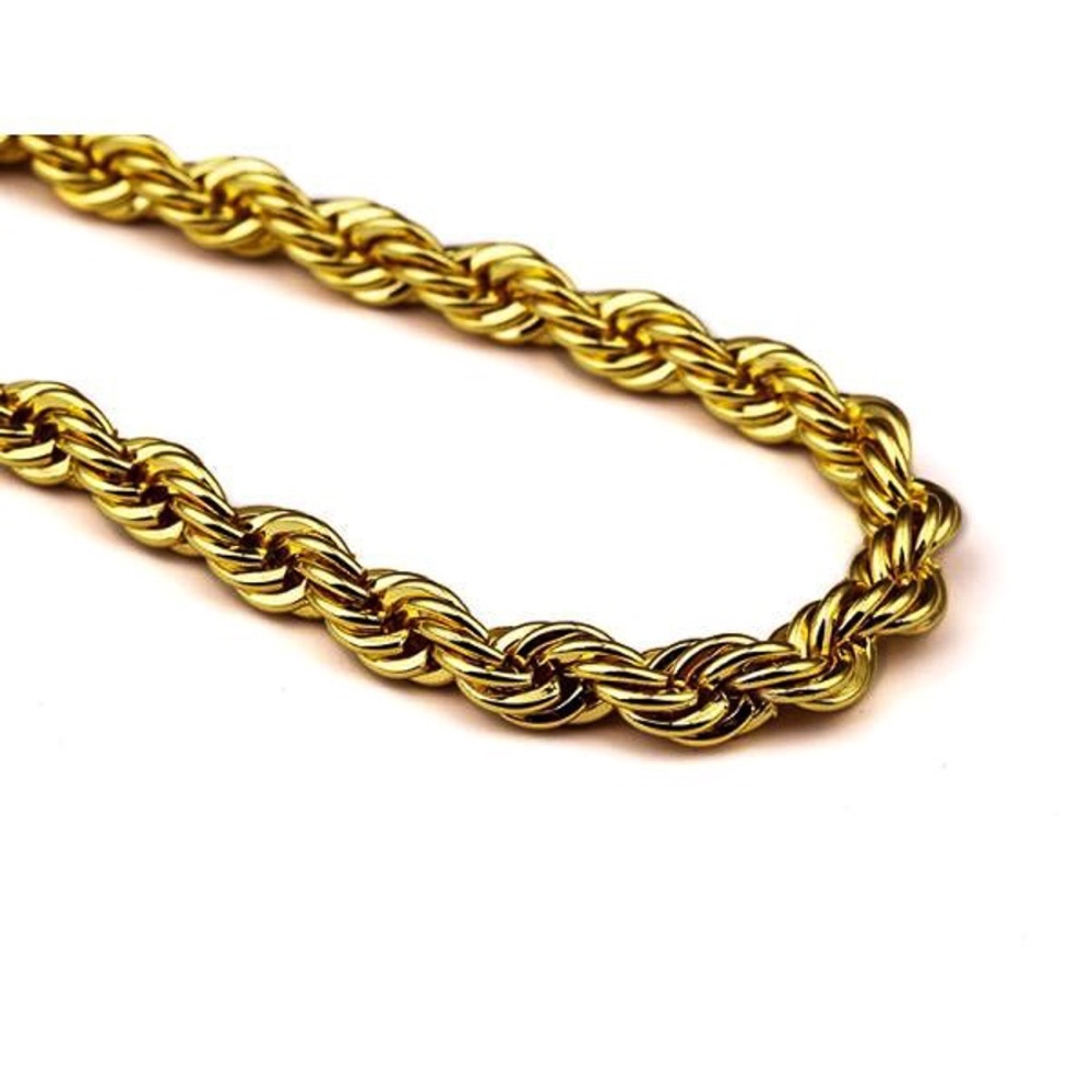 Men’s 18k Gold Stainless Steel Rope Chain